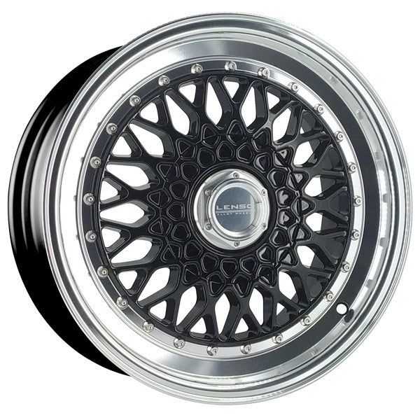 LENSO WHEELS BSX 7,5X16" BLANK ET25 CB73,1 NEGRO ARO PULIDO