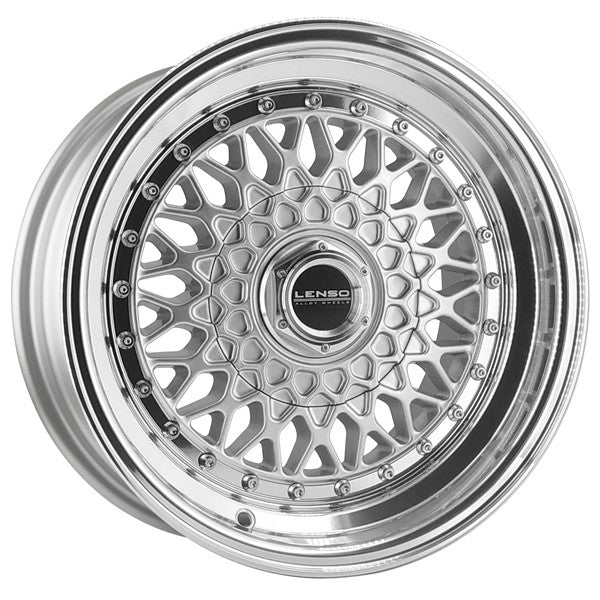 LENSO WHEELS BSX 8,0X15" BLANK ET25 CB73,1 PLATA ARO PULIDO