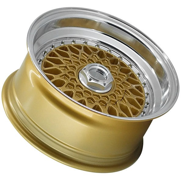 LENSO WHEELS BSX 8,0X15" BLANK ET25 CB73,1 ORO ARO PULIDO