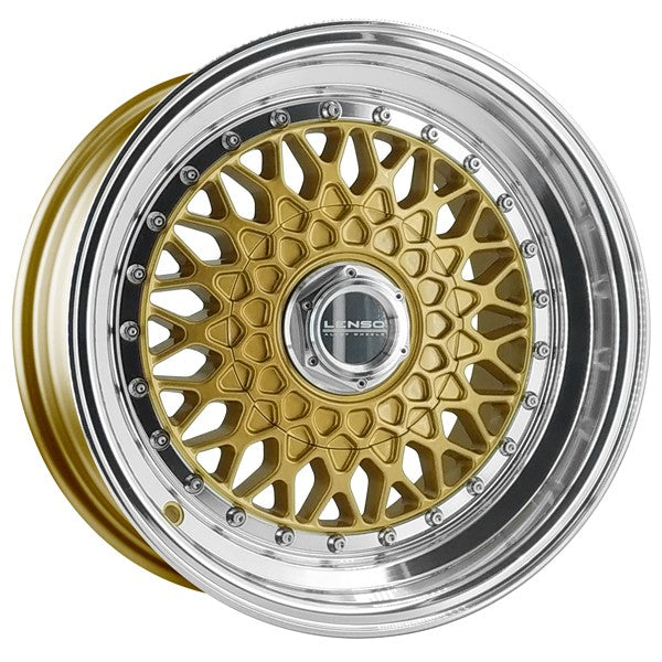 LENSO WHEELS BSX 8,0X15" BLANK ET25 CB73,1 ORO ARO PULIDO