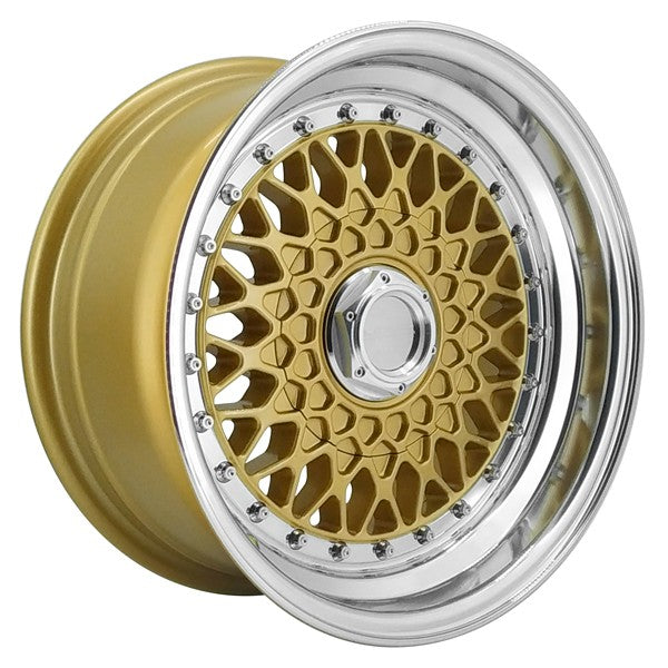 LENSO WHEELS BSX 8,0X15" BLANK ET25 CB73,1 ORO ARO PULIDO