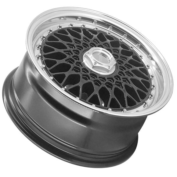 LENSO WHEELS BSX 7,0X15" BLANK ET20 CB73,1 NEGRO ARO PULIDO