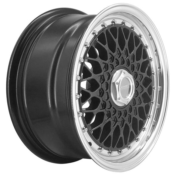 LENSO WHEELS BSX 7,0X15" BLANK ET20 CB73,1 NEGRO ARO PULIDO