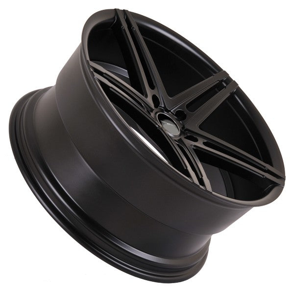 SPACWHEELS ATLANTIC 9,0X22" 5X120 ET40 CB74,1 NEGRO MATE | 5 BRAZOS DOBLES