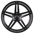 SPACWHEELS ATLANTIC 9,0X22" 5X120 ET40 CB74,1 NEGRO MATE | 5 BRAZOS DOBLES-3