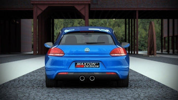 Rear valance VW Scirocco III R with 2 exhaust holes - 0