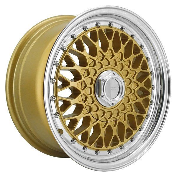 LENSO WHEELS BSX 7,0X15" 4X100 ET20 CB73,1 ORO ARO PULIDO