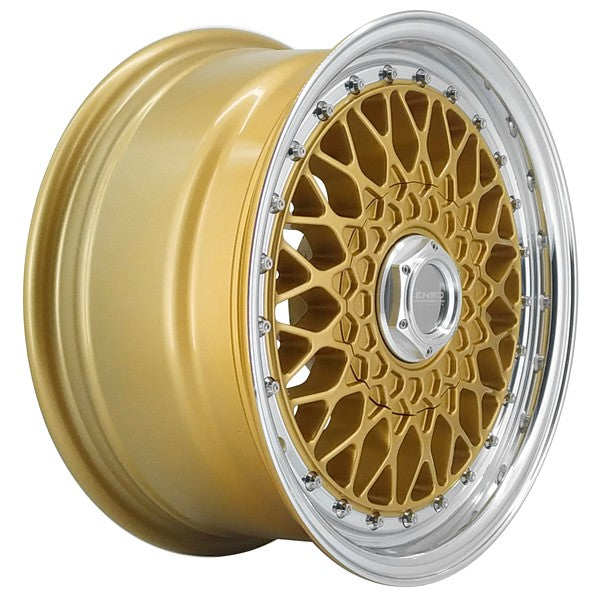 LENSO WHEELS BSX 7,0X15" 4X100 ET20 CB73,1 ORO ARO PULIDO