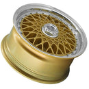 LENSO WHEELS BSX 7,0X15" 4X100 ET20 CB73,1 ORO ARO PULIDO-5