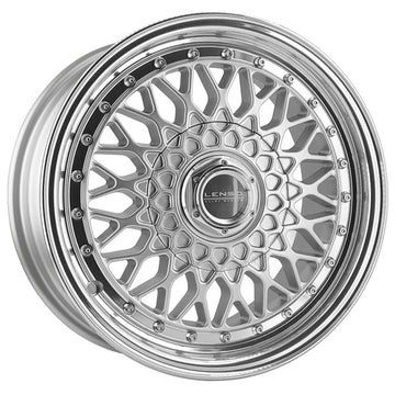 LENSO WHEELS BSX 7,0X15" 4X100 ET38 CB73,1 PLATA ARO PULIDO - 0