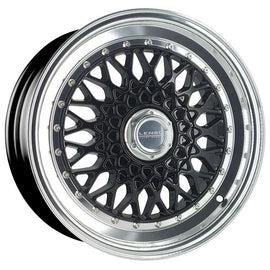 LENSO WHEELS BSX 7,5X16" 4X100 ET25 CB73,1 NEGRO ARO PULIDO - 0