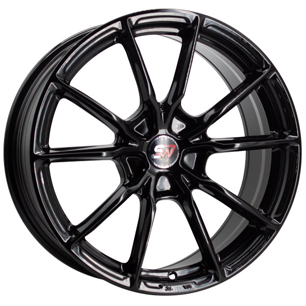 SPACWHEELS SW11 8,0X18" BLANK ET30 CB73,1 BLACK GLOSS