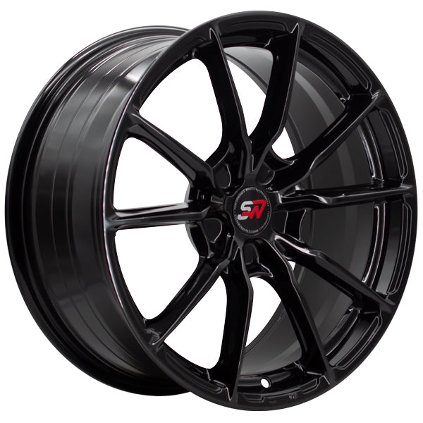 SPACWHEELS SW11 8,0X18" BLANK ET30 CB73,1 BLACK GLOSS