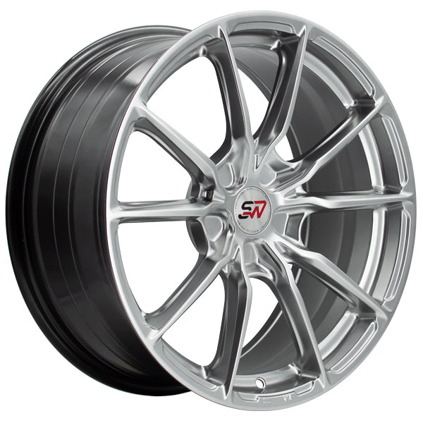 SPACWHEELS SW11 8,0X18" BLANK ET30 CB73,1 HYPER SILVER