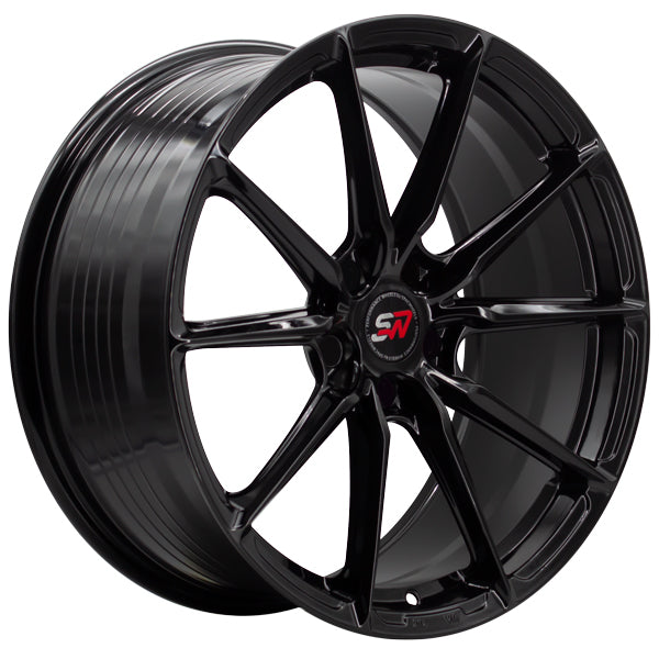 SPACWHEELS SW11 8,5X19" BLANK ET30 CB73,1 BLACK GLOSS