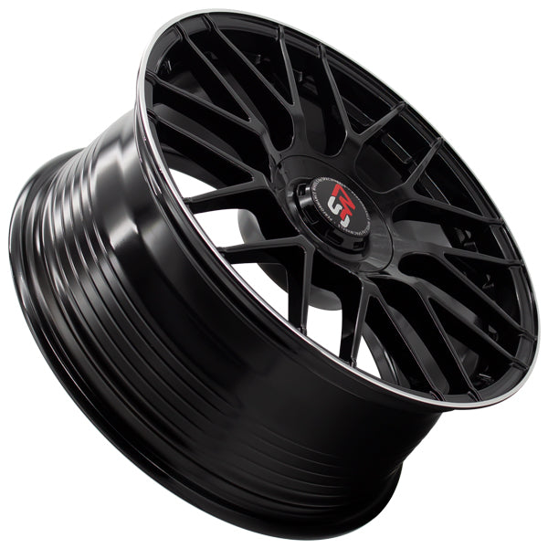 SPACWHEELS F083 8,0X18" BLANK ET30 CB73,1 BLACK GLOSS / LIP ALUM