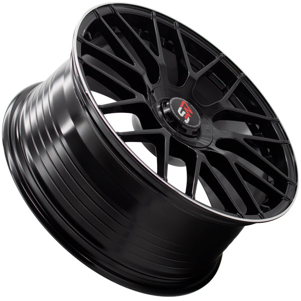 SPACWHEELS F083 8,5X19" 5X112 ET40 CB73,1 BLACK GLOSS / LIP ALUM