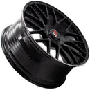 SPACWHEELS F083 8,5X19" BLANK ET30 CB73,1 BLACK GLOSS / LIP ALUM-2