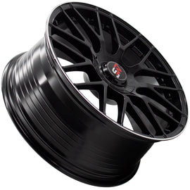 SPACWHEELS F083 8,5X19" BLANK ET30 CB73,1 BLACK GLOSS / LIP ALUM - 0