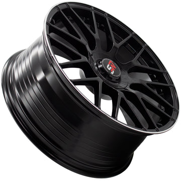 SPACWHEELS F083 8,5X19" BLANK ET30 CB73,1 BLACK GLOSS / LIP ALUM - 0