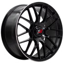 SPACWHEELS F083 8,5X19" BLANK ET30 CB73,1 BLACK GLOSS / LIP ALUM-4