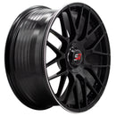 SPACWHEELS F083 8,5X19" BLANK ET30 CB73,1 BLACK GLOSS / LIP ALUM-5