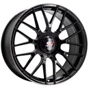 SPACWHEELS F083 9,5X19" BLANK ET40 CB73,1 BLACK GLOSS / LIP ALUM-3