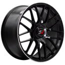 SPACWHEELS F083 9,5X19" BLANK ET40 CB73,1 BLACK GLOSS / LIP ALUM-4