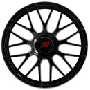 SPACWHEELS F083 9,5X19" BLANK ET40 CB73,1 BLACK GLOSS / LIP ALUM-6