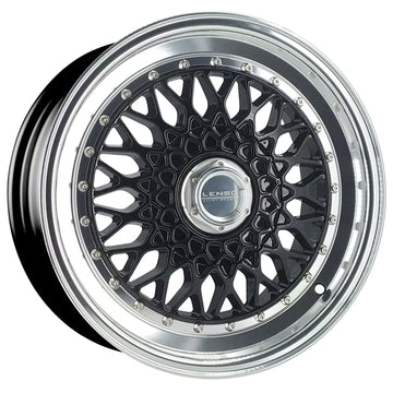 LENSO WHEELS BSX 7,5X16" 4X98 ET35 CB73,1 NEGRO ARO PULIDO (8x98) - 0