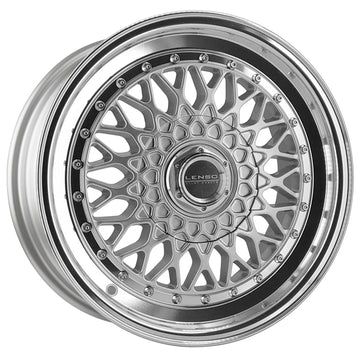 LENSO WHEELS BSX 7,5X16" 5X100 ET25 CB73,1 PLATA ARO PULIDO - 0