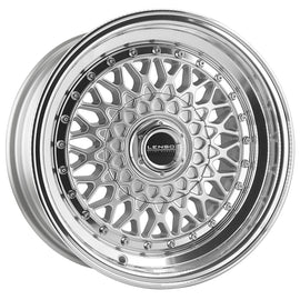 LENSO WHEELS BSX 8,0X15" 4X100 ET25 CB73,1 PLATA ARO PULIDO - 0