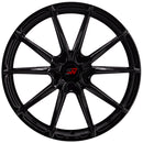 SPACWHEELS SW11 8,0X18" BLANK ET40 CB73,1 BLACK GLOSS-6