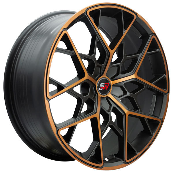 SPACWHEELS SW29 8,5X20" BLANK ET35 CB73,1 BLACK FACE DARK GOLD