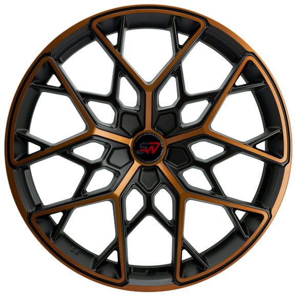 SPACWHEELS SW29 8,5X20" BLANK ET35 CB73,1 BLACK FACE DARK GOLD