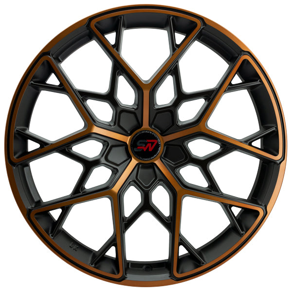 SPACWHEELS SW29 8,5X20" BLANK ET35 CB73,1 BLACK FACE DARK GOLD