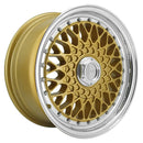 LENSO WHEELS BSX 7,0X15" 4X100 ET38 CB73,1 ORO ARO PULIDO-4