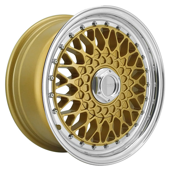 LENSO WHEELS BSX 7,0X15" 4X100 ET38 CB73,1 ORO ARO PULIDO