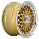 LENSO WHEELS BSX 7,0X15" 4X100 ET38 CB73,1 ORO ARO PULIDO-5