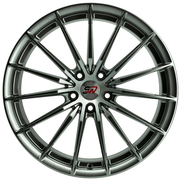 SPACWHEELS SW56 8,5X18" BLANK ET30 CB73,1  HYPER BLACK