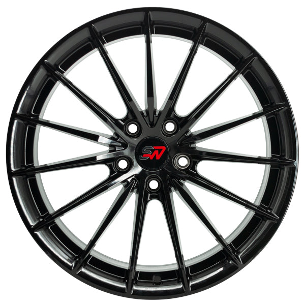 SPACWHEELS SW56 7,5X17" BLANK ET35 CB73,1 GLOSSY BLACK