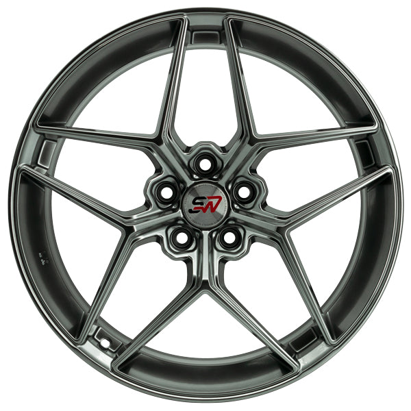 SPACWHEELS SW53 8,5X18" BLANK ET30 CB73,1 HYPER BLACK