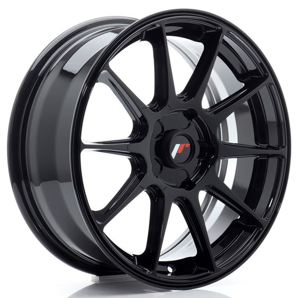 JR Wheels JR11 17x7 ET20-38 BLANK Gloss Black