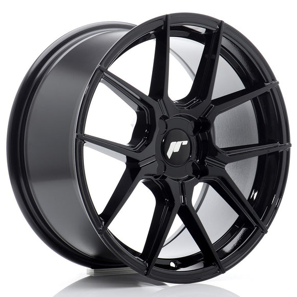 JR Wheels JR30 17x8 ET20-40 BLANK Gloss Black