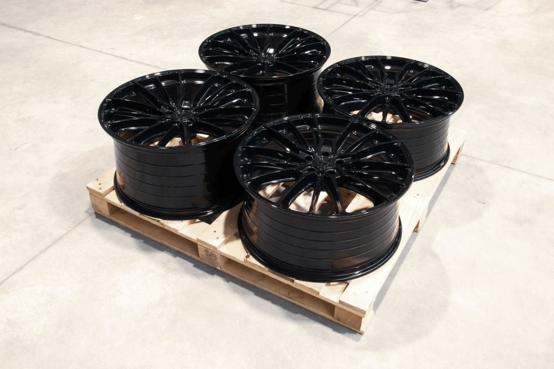 Set of CVR7 22x10 ET51 + 22x11,5 ET48 5x112 Platinum Black