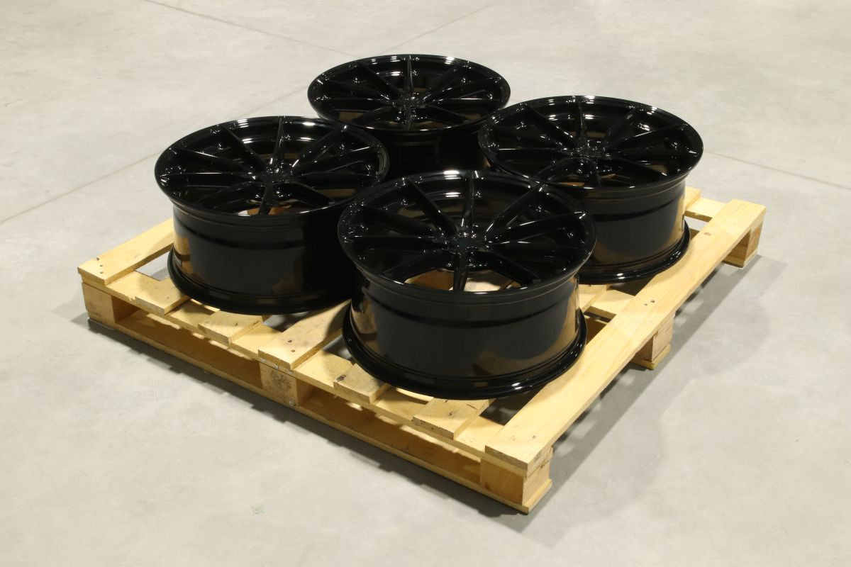 Set of JR37 19x8,5 ET45 5x112 Gloss Black