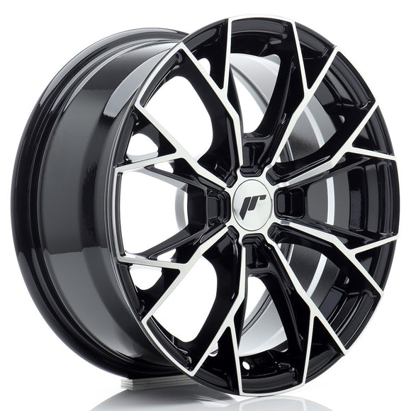 JR Wheels JR49 16x7 ET20-42 4H BLANK Gloss Black Machined Face
