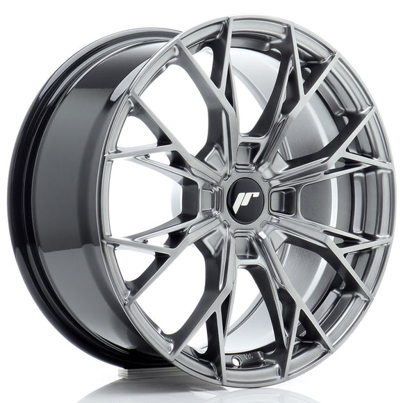 JR Wheels JR49 17x8 ET20-40 4H BLANK Hyper Black
