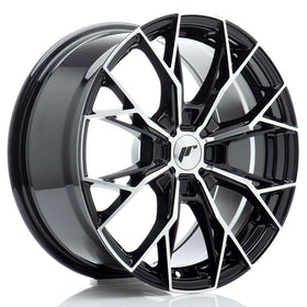 JR Wheels JR49 17x8 ET20-40 4H BLANK Gloss Black Machined Face