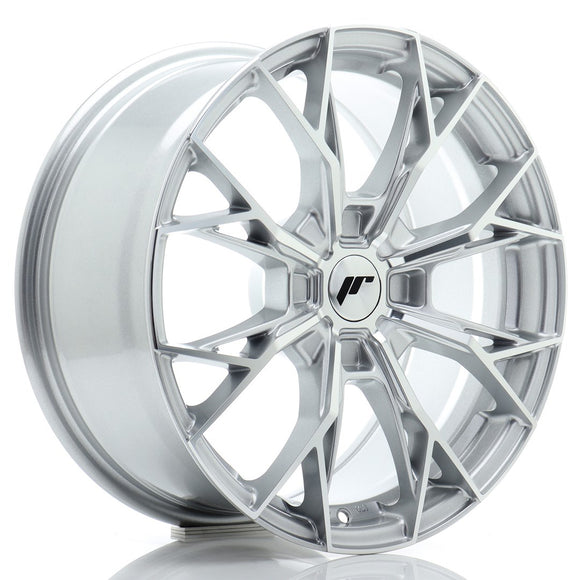 JR Wheels JR49 17x8 ET20-40 4H BLANK Silver Machined Face